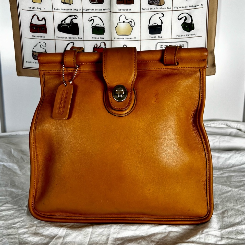 Vintage COACH British Tan Weston Shopper Tote Bag 9021 — Rare 2000 - Picture 3 of 15